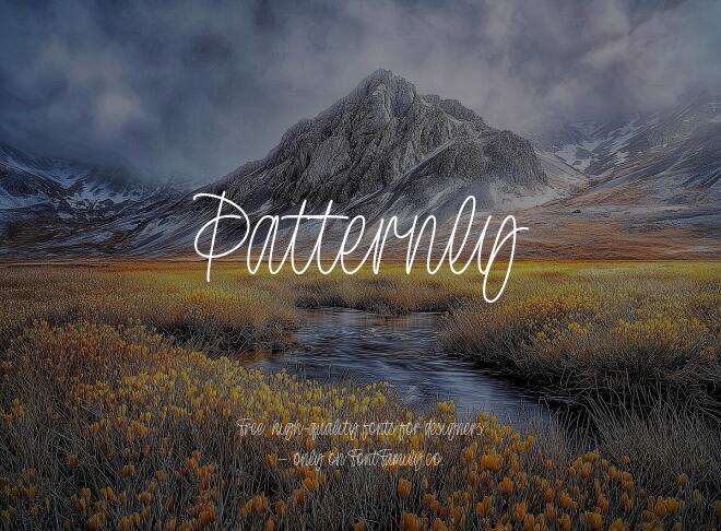 Patternly Font