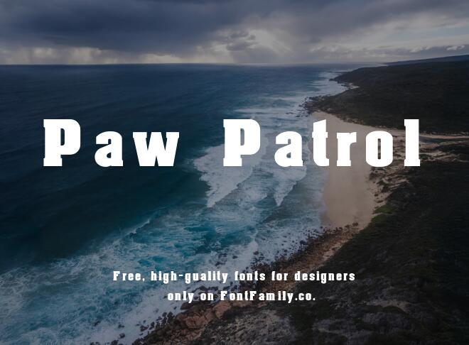 Paw Patrol Font
