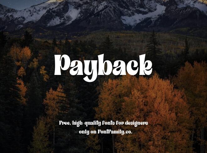 Payback Font