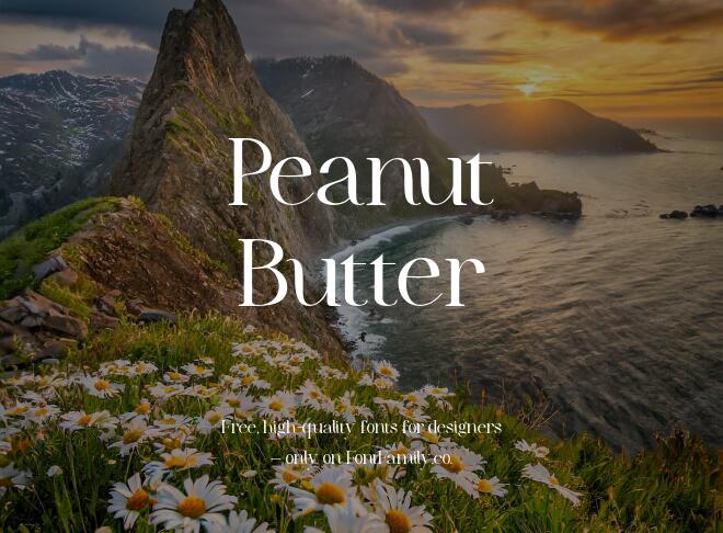Peanut Butter Font