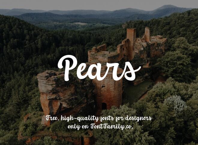 Pears Font
