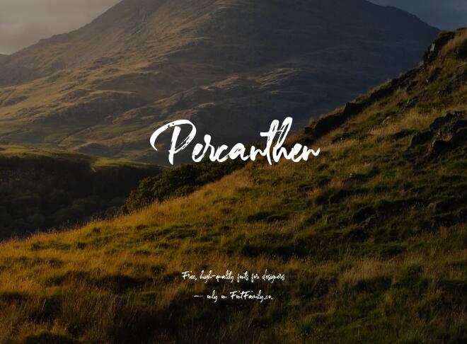 Percanthen Font