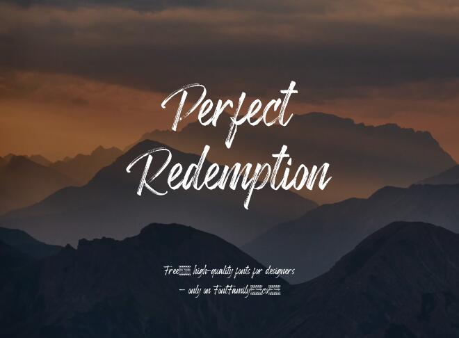 Perfect Redemption Font