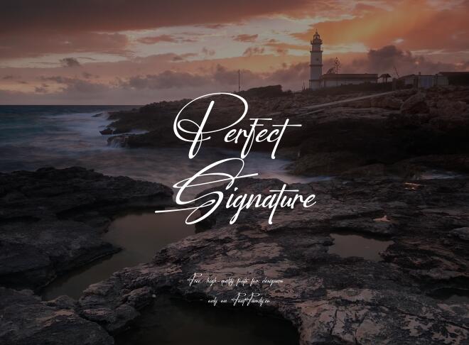 Perfect Signature Font