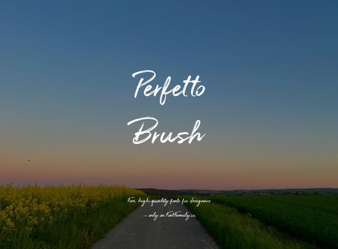 Perfetto Brush Font