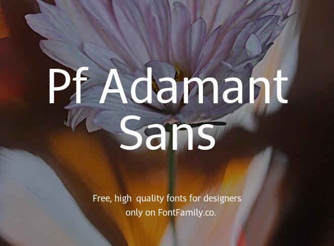 Pf Adamant Sans Font