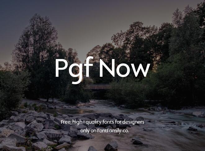 Pgf Now Font