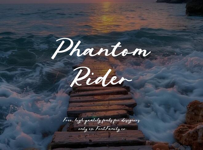 Phantom Rider Font