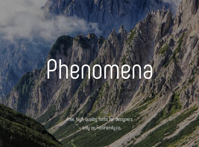 Phenomena Font