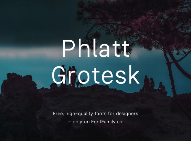 Phlatt Grotesk Font