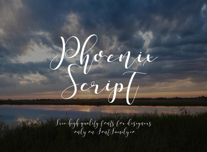 Phoenix Script Font