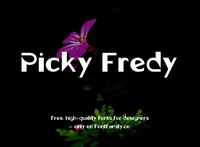Picky Fredy Font
