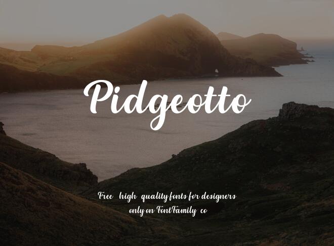 Pidgeotto Font