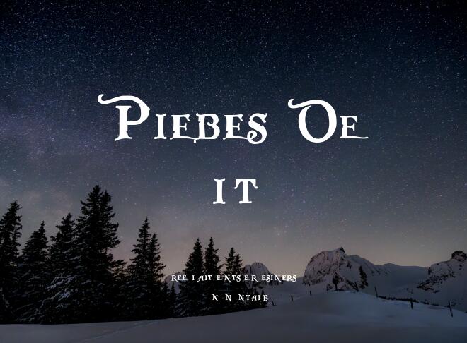 Pieces Of Eight Font