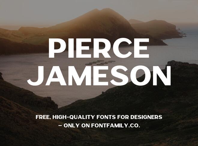 Pierce Jameson Font