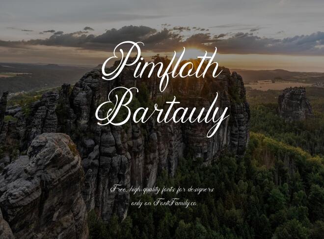 Pimfloth Bartauly Font