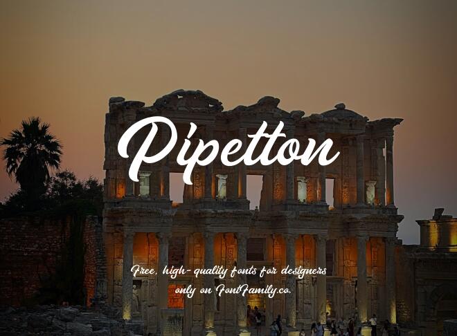 Pipetton Font