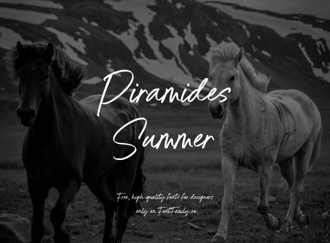Piramides Summer Font