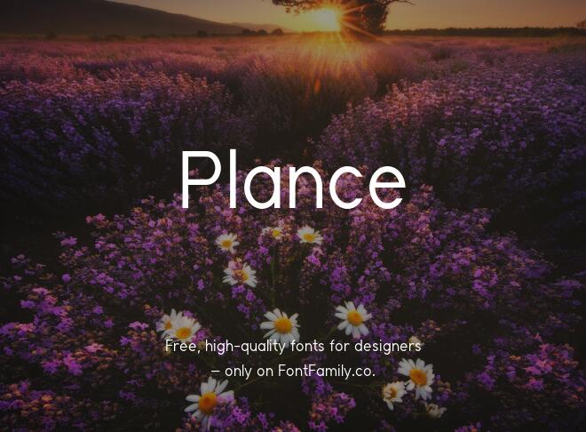 Plance Font