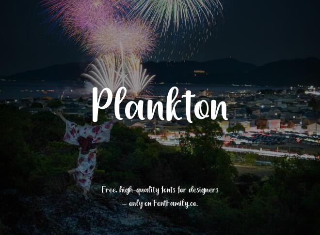 Plankton Font