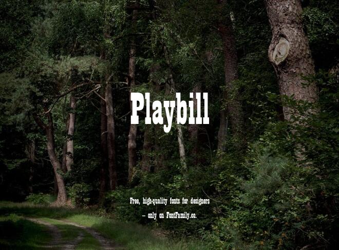 Playbill Font