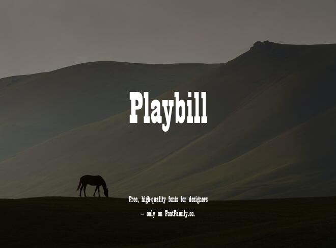 Playbill Font