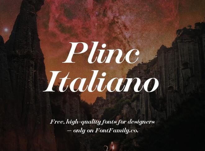Plinc Italiano Font