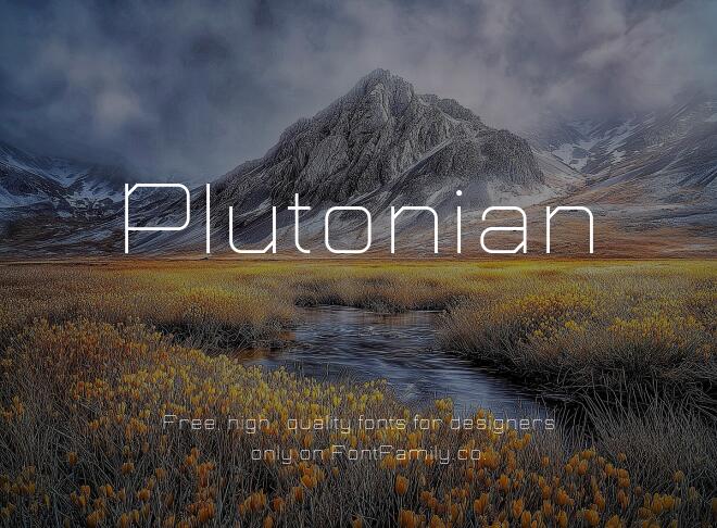Plutonian Font