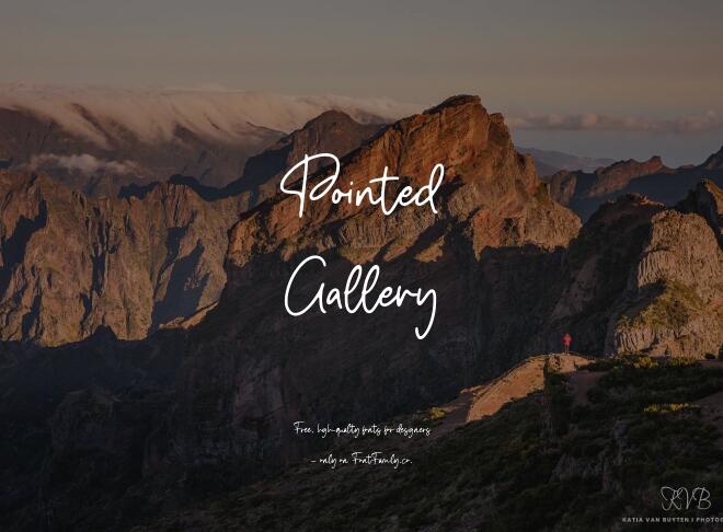 Pointed Gallery Font
