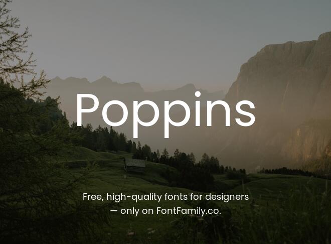 Poppins Font