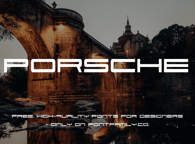 Porsche Font