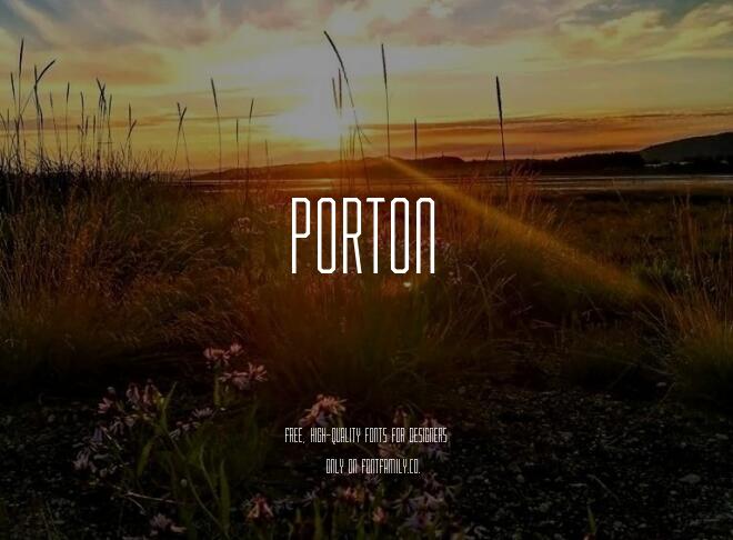 Porton Font