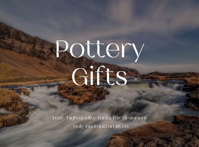 Pottery Gifts Font