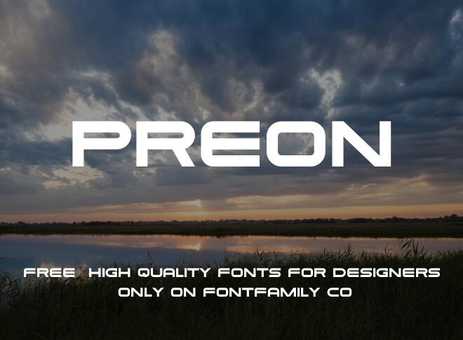 Preon Font