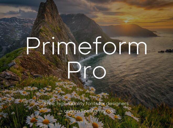 Primeform Pro Font