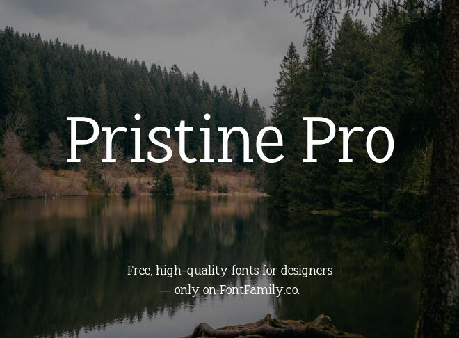 Pristine Pro Font
