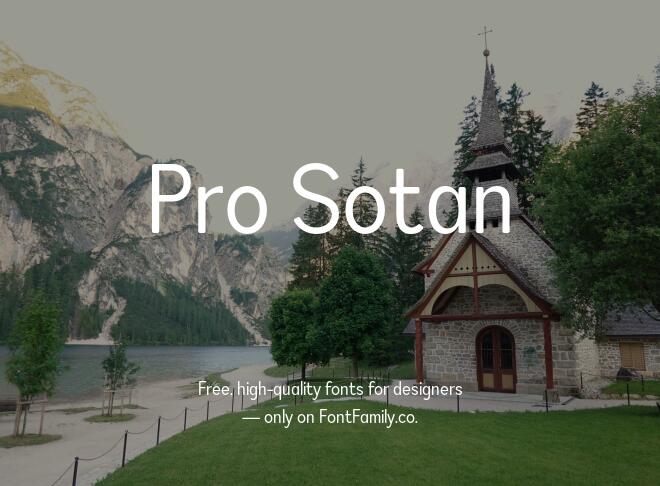 Pro Sotan Font