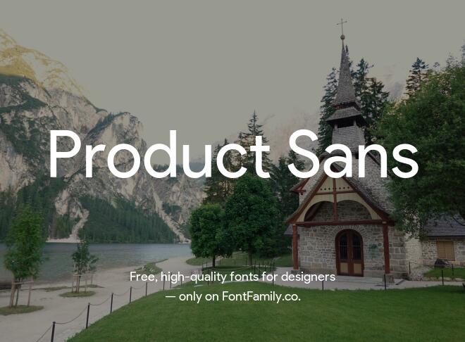 Product Sans Font
