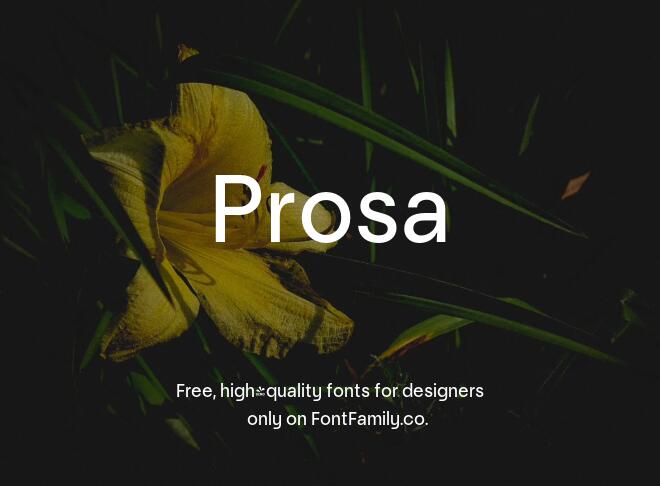 Prosa Font