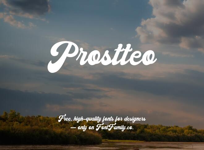 Prostteo Font