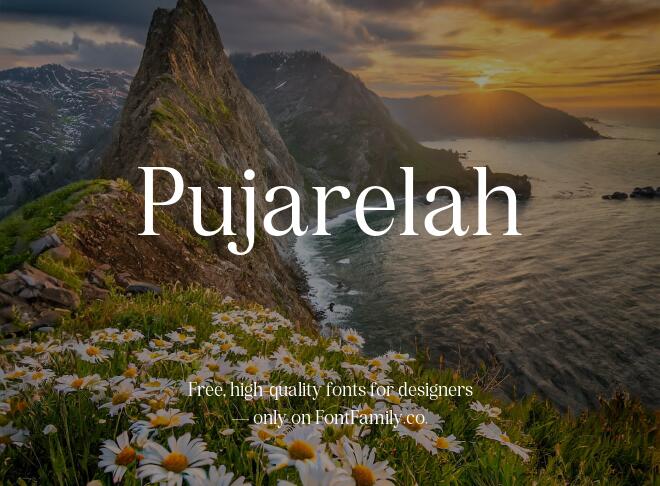 Pujarelah Font