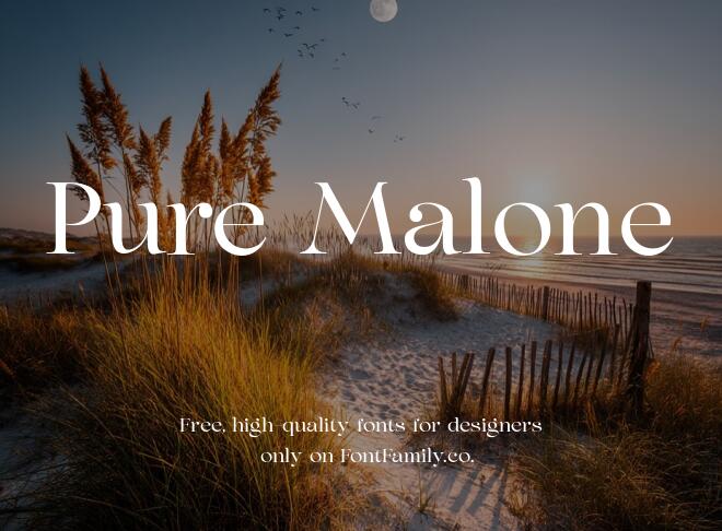 Pure Malone Font