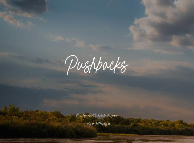 Pushbacks Font