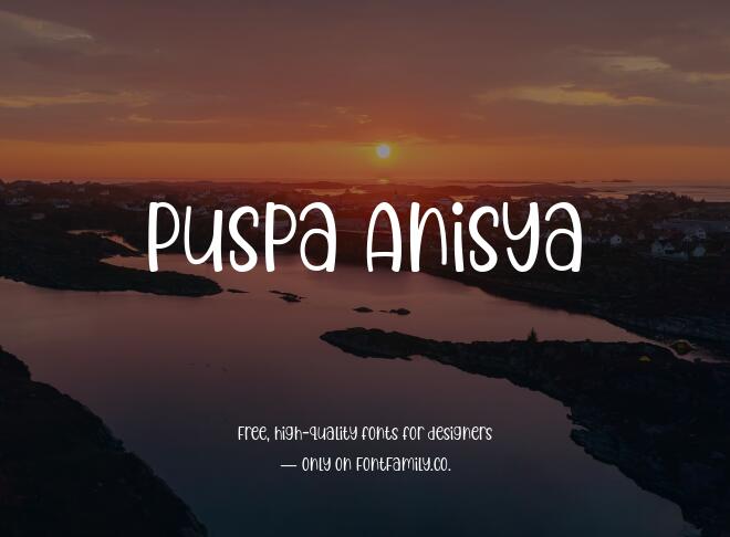 Puspa Anisya Font