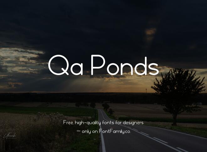 Qa Ponds Font