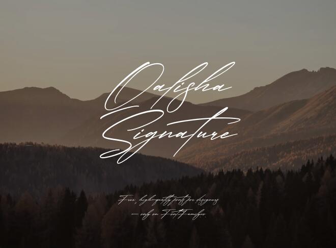 Qalisha Signature Font