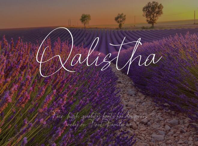 Qalistha Font