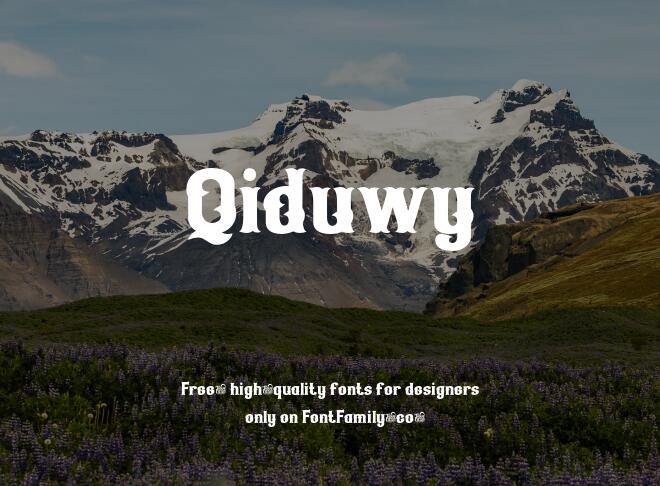 Qiduwy Font