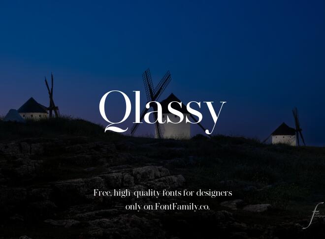 Qlassy Font