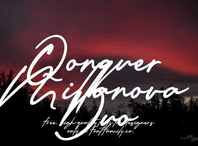 Qonquer Millanova Duo Font